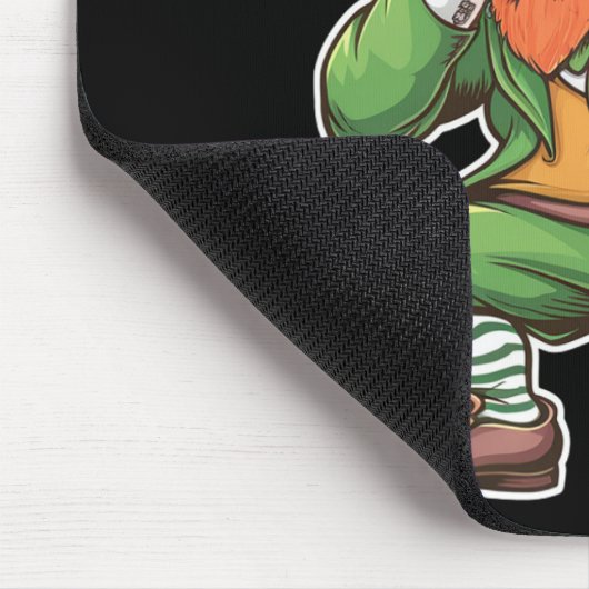 St Patricks Day Dab Dabbing Leprechaun Green Mousepad (Ecke)