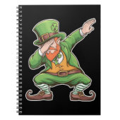 St Patricks Day Dab Dabbing Leprechaun Green Notizblock (Vorderseite)