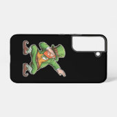 St Patricks Day Dab Dabbing Leprechaun Green Samsung Galaxy Hülle (Rückseite (Horizontal))