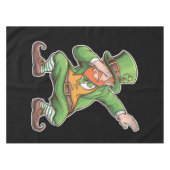 St Patricks Day Dab Dabbing Leprechaun Green Tischdecke (Vorderseite (Horizontal))