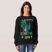 St Patrick's Day Dab Trex Luck Sweatshirt (Vorne ganz)
