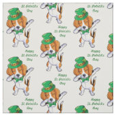 St. Patrick's Day Dabbing Beagle Stoff (Muster)