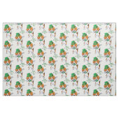 St. Patrick's Day Dabbing Beagle Stoff (Fat Quarter (45,7 x 55,9 cm))