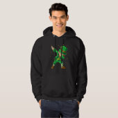 St Patricks Day Dabbing Leprechaun Boys Kids Men D Hoodie (Vorne ganz)