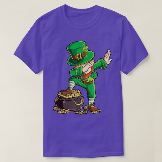 St Patricks Day Dabbing Leprechaun Boys Men Funny T-Shirt (Design vorne)