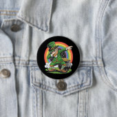 St Patricks Day Dabbing Leprechaun Dab Tance Button (Beispiel)