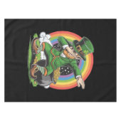 St Patricks Day Dabbing Leprechaun Dab Tance Tischdecke (Vorderseite (Horizontal))