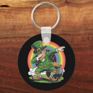 St. Patricks Day Dabbing Leprechaun Dab Tanz  Schlüsselanhänger