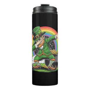 St Patricks Day Dabbing Leprechaun Dab Tanz  Thermosbecher
