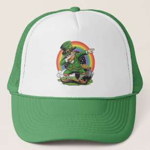 St Patricks Day Dabbing Leprechaun Dab Tanz  Truckerkappe