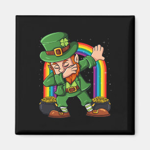 St Patricks Day Dabbing Leprechaun Irish Boys Girl Magnet