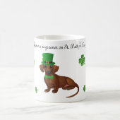 St. Patrick's Day Dachshund Kaffeetasse (Mittel)