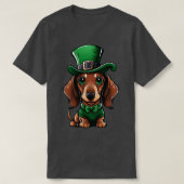 St Patricks Day Dackel 17 März Dackel Hund T-Shirt (Design vorne)