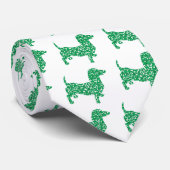 St. Patrick's Day Dackel Krawatte (Gerollt)