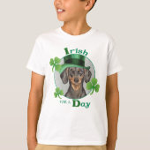 St. Patrick's Day Dackel T-Shirt (Vorderseite)