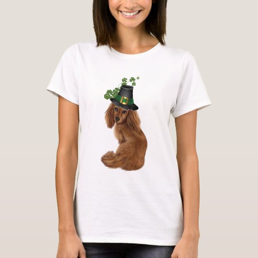 St. Patrick's Day Dackel T - Shirt (Vorderseite)