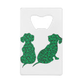 St. Patrick's Day Dackeln Geldbeutel Flaschenöffner (Rückseite)
