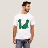 St. Patrick's Day Dackeln T-Shirt (Vorne ganz)