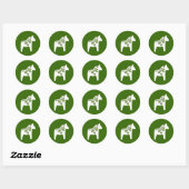 St. Patrick's Day Dala Horse Sticker (Blatt)