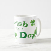 St. Patrick's Day Dalmatiner Kaffeetasse (VorderseiteRechts)
