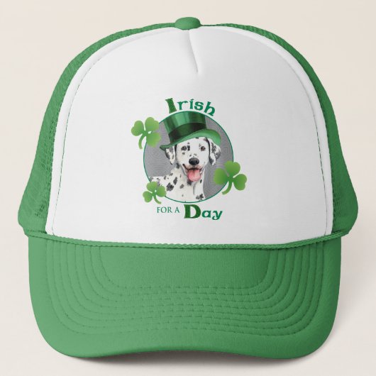 St. Patrick's Day Dalmatiner Truckerkappe (Vorderseite)