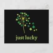 St Patricks Day Dandelion Kleeblatt Einladungspostkarte (Vorderseite)