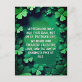 St. Patricks Day Dankbarkeit Postkarte (Vorderseite)