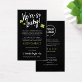St. Patrick's Day Danke & Discount Code Card (Schreibtisch)