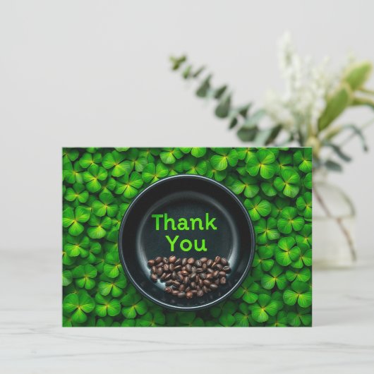 St. Patrick's Day Dankeschön Karte (Stehend Vorderseite)