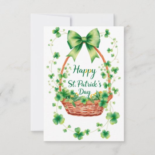St. Patrick's Day Dankeschön Karte (Vorderseite)