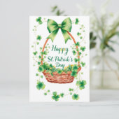 St. Patrick's Day Dankeschön Karte (Stehend Vorderseite)