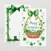 St. Patrick's Day Dankeschön Karte (Vorne/Hinten)