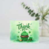 St. Patrick's Day Dankeschön Karte (Stehend Vorderseite)