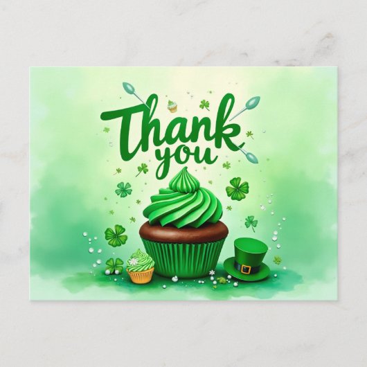 St. Patrick's Day Dankeschön Karte (Vorderseite)