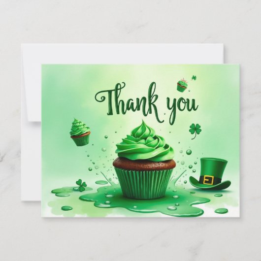 St. Patrick's Day Dankeschön Karte (Vorderseite)