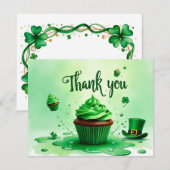 St. Patrick's Day Dankeschön Karte (Vorne/Hinten)