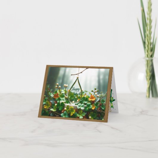 St. Patrick's Day Dankeschön Karte (Vorderseite)