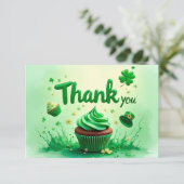 St. Patrick's Day Dankeschön Karte (Stehend Vorderseite)