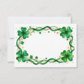 St. Patrick's Day Dankeschön Karte (Rückseite)