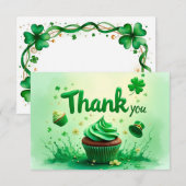 St. Patrick's Day Dankeschön Karte (Vorne/Hinten)