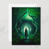 St. Patrick's Day Dark Fantasy Feiertagspostkarte (Vorne/Hinten)