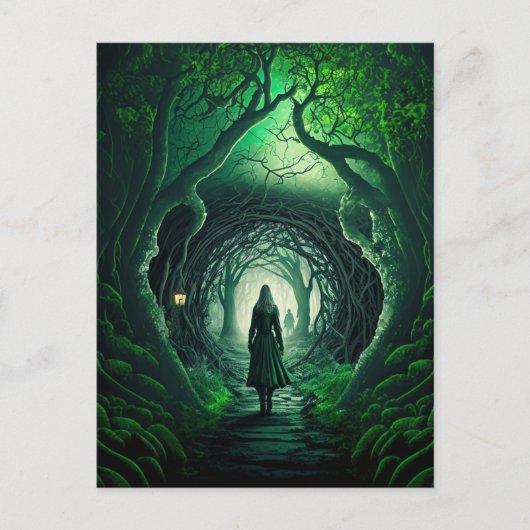 St. Patrick's Day Dark Fantasy Feiertagspostkarte (Vorderseite)