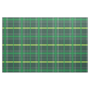 St. Patrick's Day Dark Green Kariert Stoff