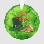St. Patrick's Day - "Das Glück der Iren" - Kleebla Ornament (Vorderseite)