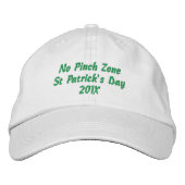 St Patricks Day Dated Hat Bestickte Baseballkappe (Vorderseite)