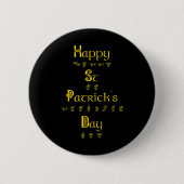 St Patricks Day Deaf Pride Sign Language Asl Aware Button (Vorderseite)