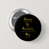 St Patricks Day Deaf Pride Sign Language Asl Aware Button (Vorne & Hinten)