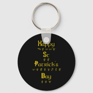 St Patricks Day Deaf Pride Sign Language Asl Aware Schlüsselanhänger