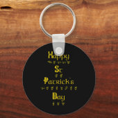 St Patricks Day Deaf Pride Sign Language Asl Aware Schlüsselanhänger (Vorderseite)