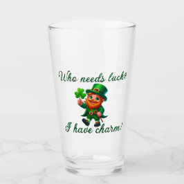 St. Patricks Day, der Glück braucht, ich habe Char Glas
